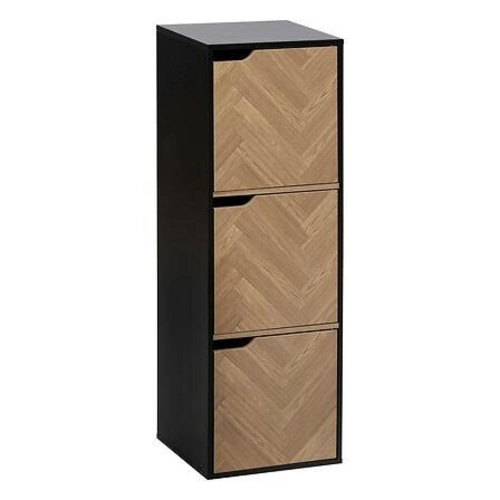 Półka Mix`n Door Chevrons 3-komorowa      czarna